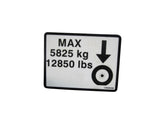 1704243 Decal, Max Wheel Load | JLG